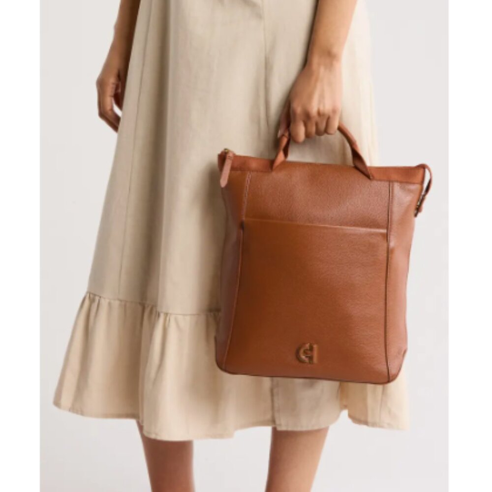 COLE HAAN Medium Grand Ambition Backpack British Tan Style #: U04394 msrp $330 - Picture 2 of 12